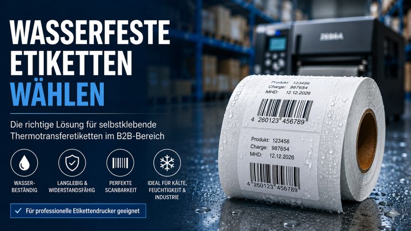Wasserfeste Etiketten wählen